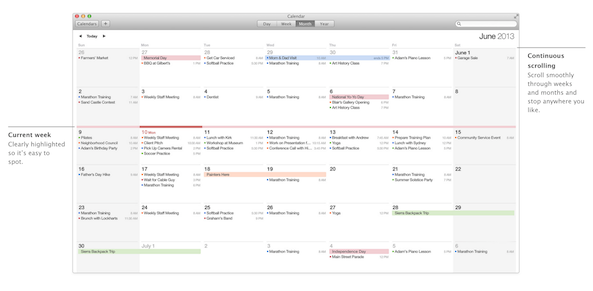 calendar apps for mac os x